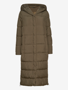 Hooded Maxi Down Coat - lange winterjassen - litchfield loden