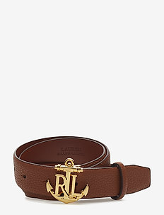 Anchor Leather Belt - LAUREN TAN
