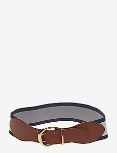 Cornwall II Stretch Belt - LAUREN TAN - NAVY