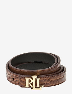 Reversible Leather Belt - UMBER BROWN/BLACK