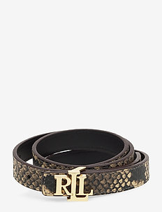 Reversible Leather Belt - OATMEAL/BLACK