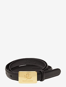 SUPER SMOOTH LEATHR-LOGO PLQ 20-DRC - BLACK