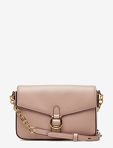 ralph lauren pink leather purse