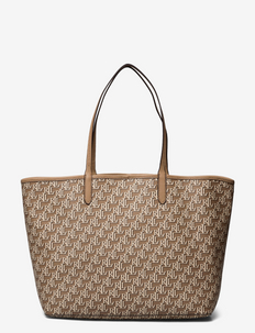 Coated Canvas Medium Collins Tote - shoppers - light camel