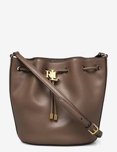 Leather Medium Andie Drawstring Bag - bucket bags - truffle