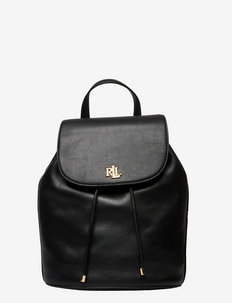Leather Medium Winny Backpack - mugursomas - black
