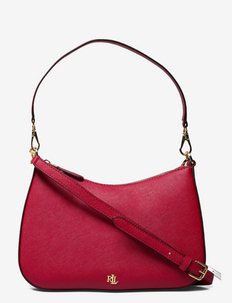 Crosshatch Leather Medium Danni Bag - väskor - rl2000 red