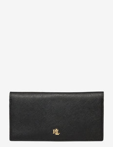 Saffiano Slim Leather Wallet - portefeuilles - black