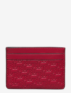 Debossed Leather Card Case - kortelių dėklai - rl2000 red