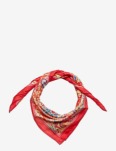 Veronika Paisley Silk Scarf - GERANIUM