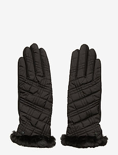 QUILTED GLOV-GLOVE - BLACK