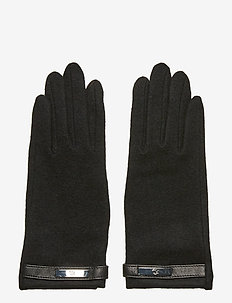 Wool-Blend Tech Gloves - BLACK
