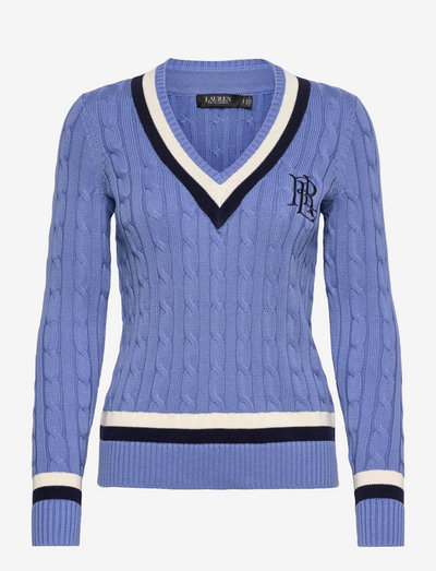 Cable-Knit Cricket Sweater - jumpers - bl lch/mscrpn crm