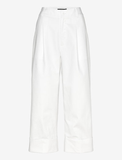 Double-Faced Stretch Cotton Ankle Pant