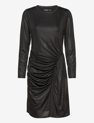 Foil-Print Jersey Dress - cocktail dresses - polo black