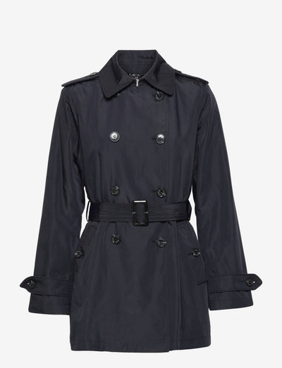 FAUX MEMORY-SHORT CB BLT TRENCH - trenchcoats - navy