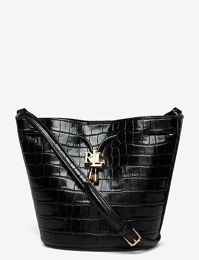 Embossed Medium Andie Drawstring Bag - plecu somas - black