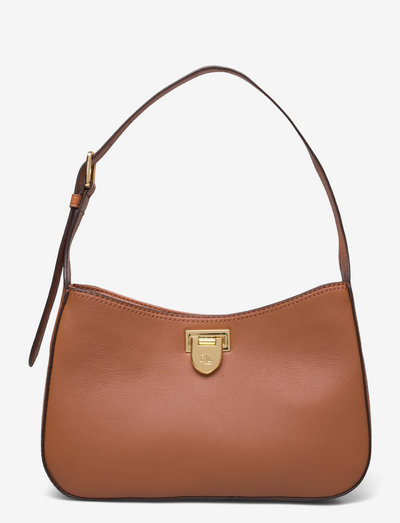 Leather Medium Falynn Shoulder Bag - plecu somas - lauren tan