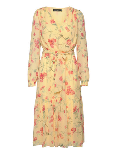 Lauren Ralph Lauren Floral Crinkled Georgette Dress - Midi dresses | Boozt.com