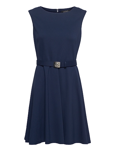 Lauren Ralph Lauren Belted Ponte Dress - Short Dresses | Boozt.com