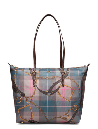 Lauren Ralph Lauren Belting-print Oxford Medium Keaton Tote - Shoppers & Tote Bags | Boozt.com