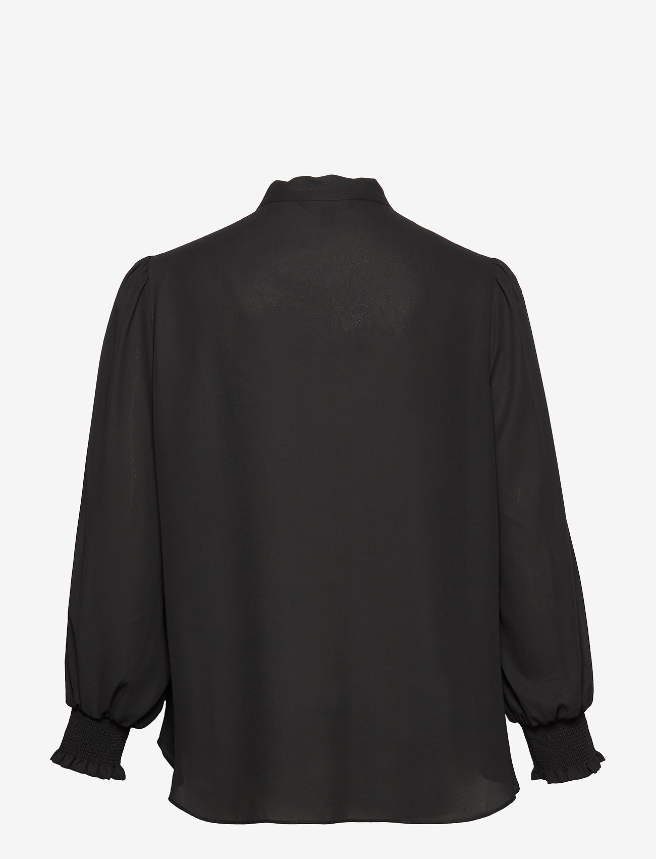 womens black long sleeve polo