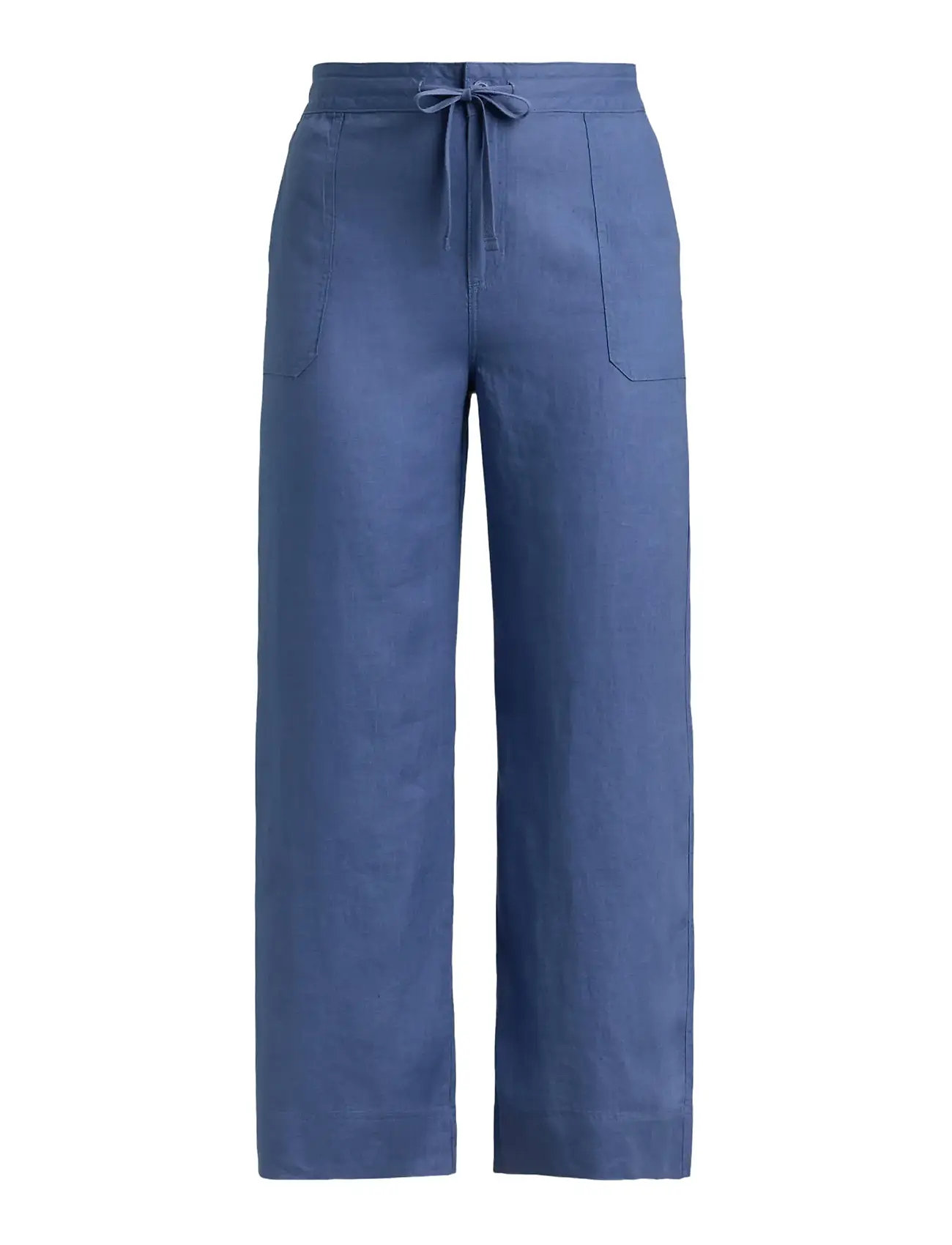 Lauren Women Linen Wide-Leg Pant, 50, Blue, Bukser > Brede Ben, Dame