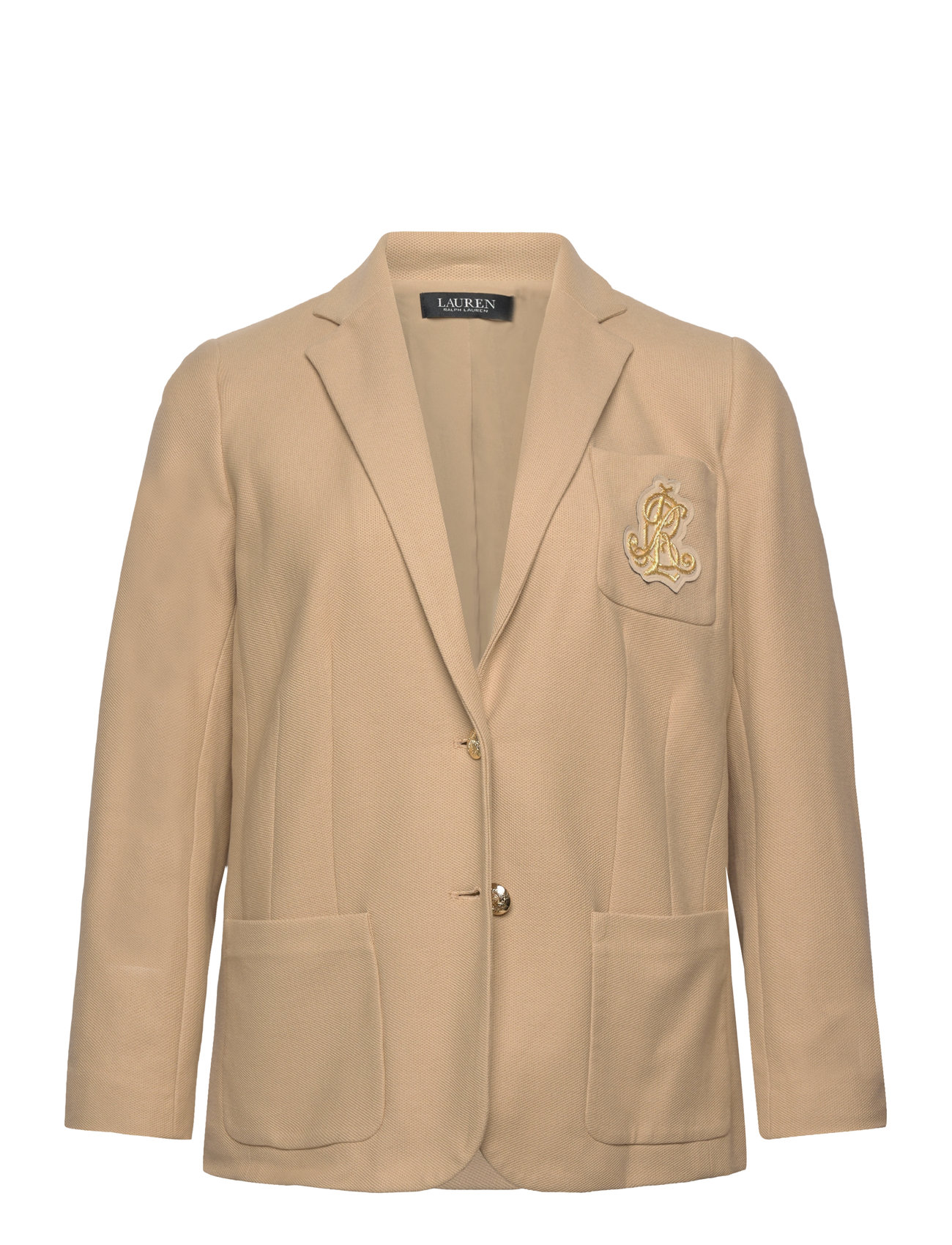 Lauren Women Bullion Jacquard Blazer, 50-52, Beige, Blazere > Enkeltradede Blazere, Dame