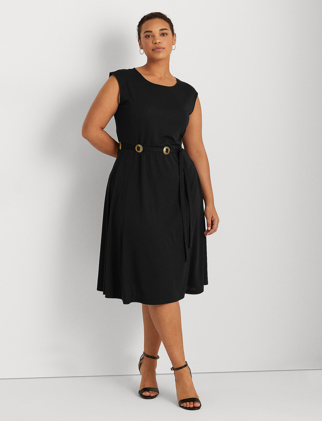 cap sleeve jersey dress