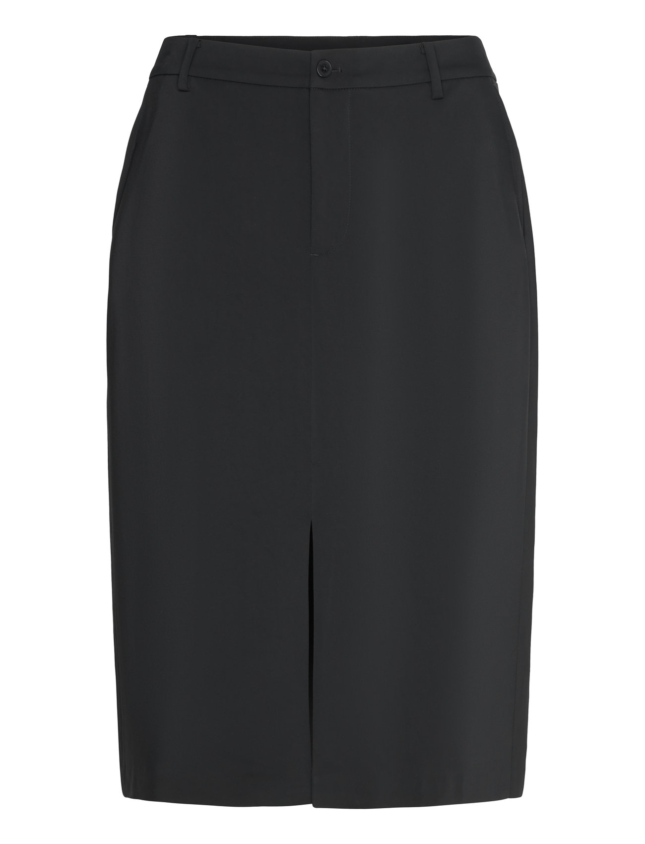 Stretch Cady Pencil Skirt Blyantskjørt Skjørt Black Lauren Women