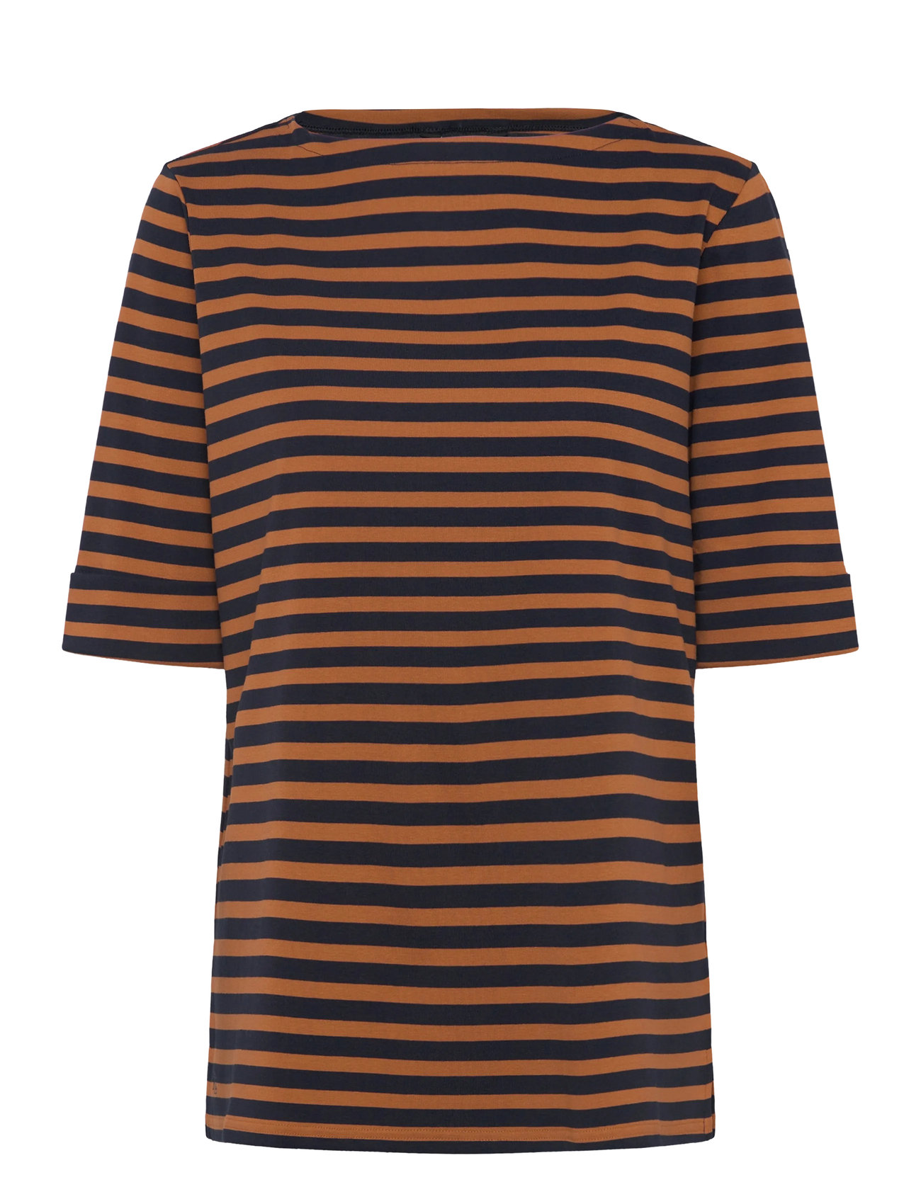 Lauren Women Striped Stretch Cotton Boatneck Tee (LWN202980041