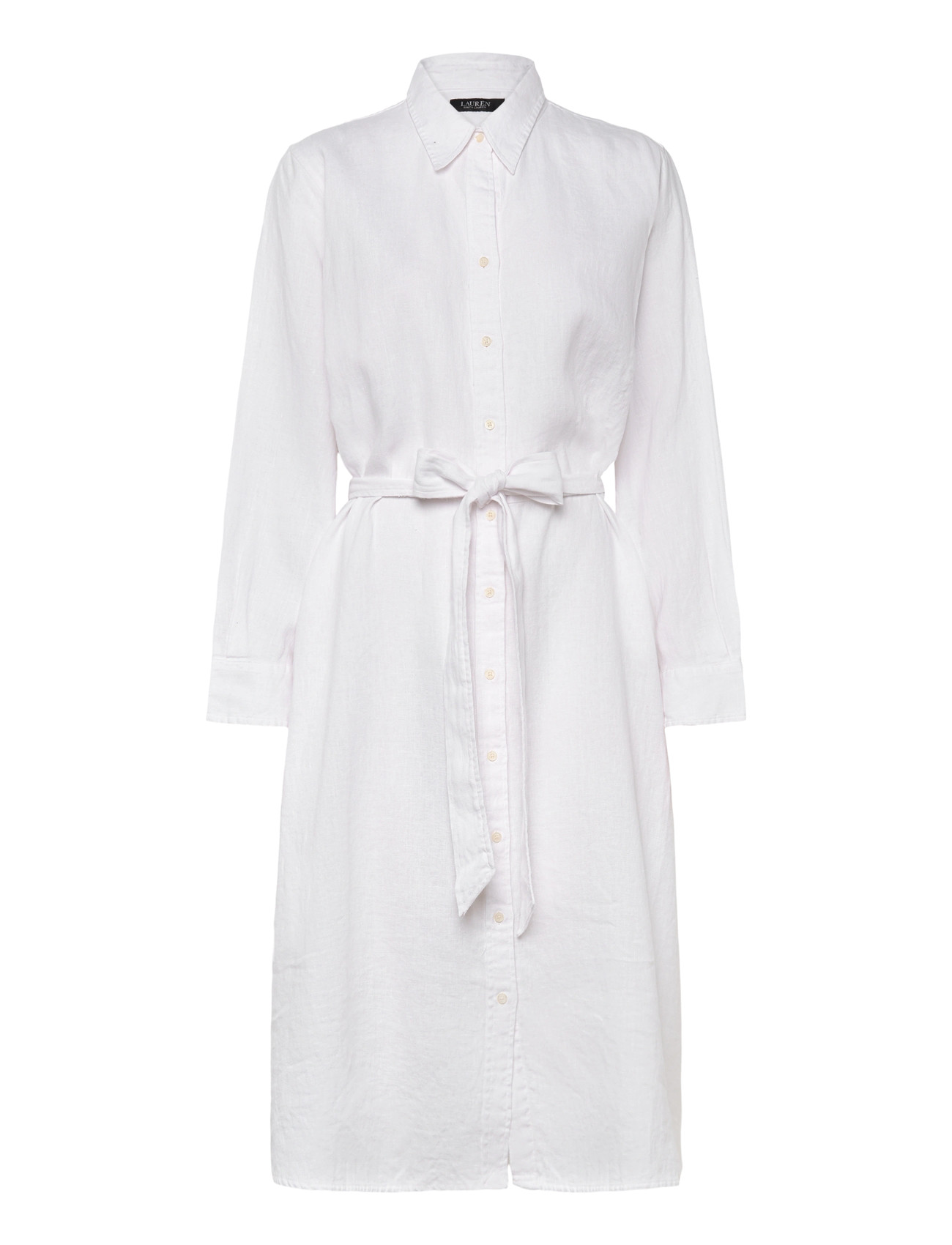 Lauren Women Classic Linen-Wvn-Dresses, 52, White, Kjoler > Knælange Og Midi, Dame