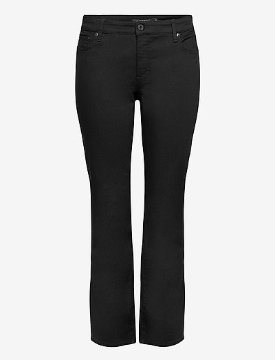 Mid-Rise Straight Jean - straight jeans - black