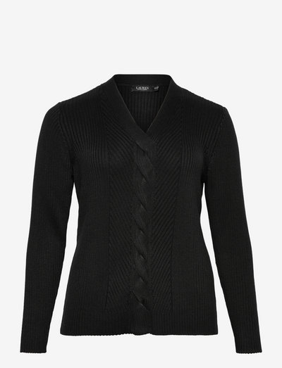 Cable Cotton-Blend Sweater - jumpers - polo black