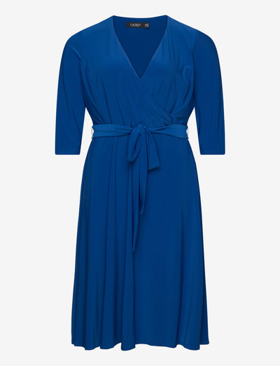 surplice jersey dress