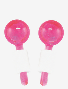 Facial Cooling Globes - Pink - gua sha & jade rollers - clear
