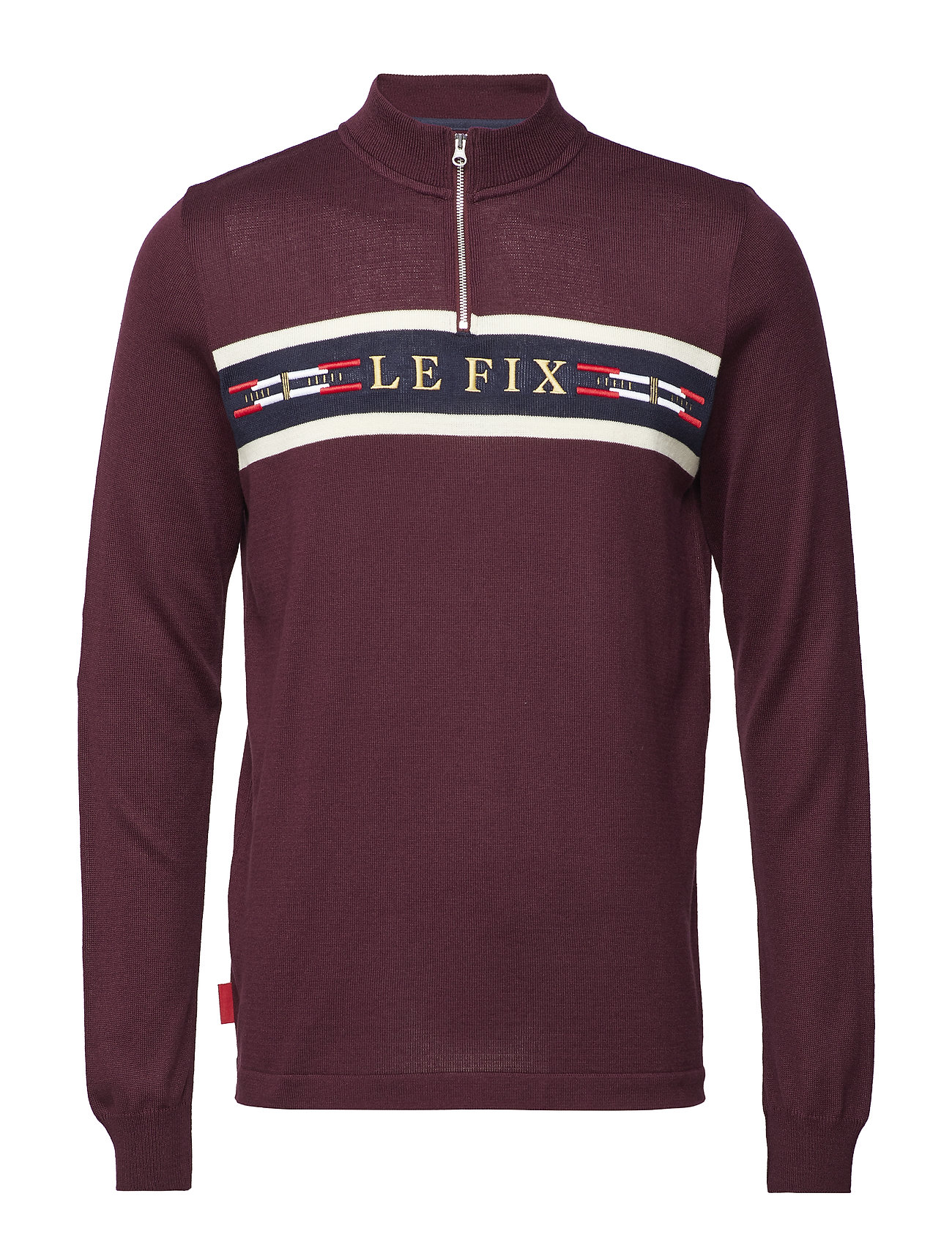 Lefix Flag Bike Knit Gebreide Turtleneck Coltrui Rood Le Fix lefix kopen in de aanbieding Lefix Flag Bike Knit Gebreide Turtleneck Coltrui Rood Le Fix lefix kopen in de aanbieding