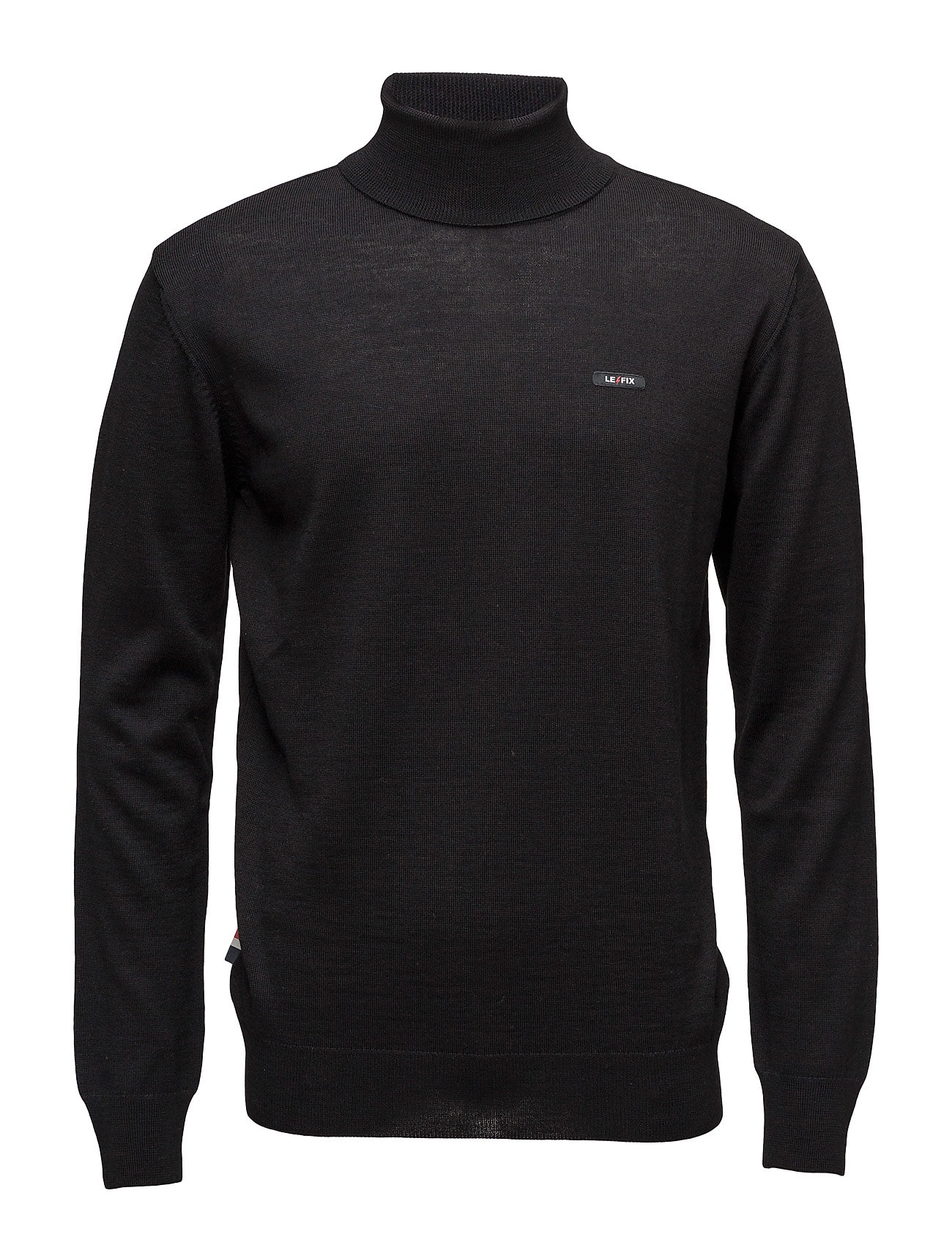 Lefix Roll Neck Knit Gebreide Turtleneck Coltrui Zwart Le Fix lefix kopen in de aanbieding Lefix Roll Neck Knit Gebreide Turtleneck Coltrui Zwart Le Fix lefix kopen in de aanbieding