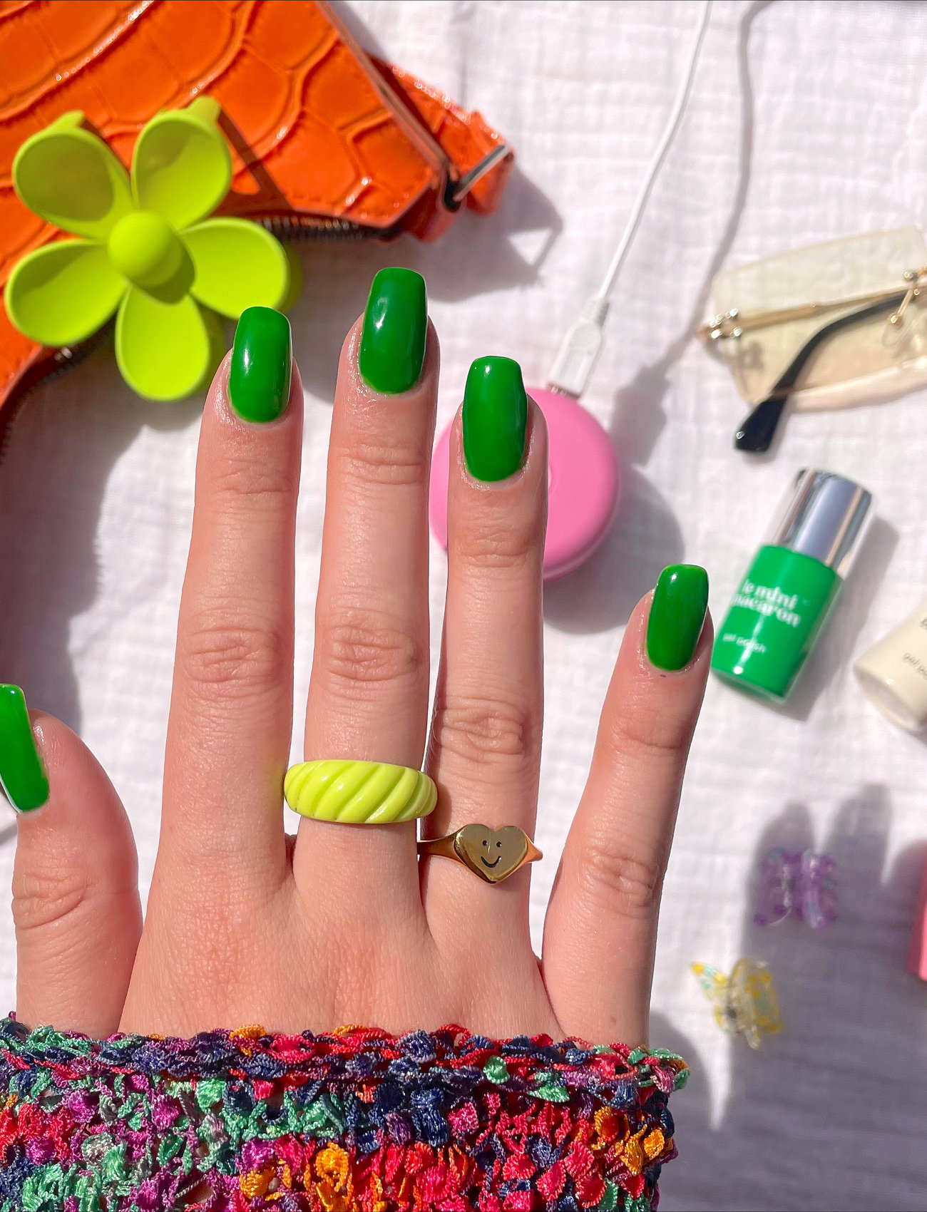 Le Mini Macaron Single Gel Polish Ever Green, 8.5 ml, Green, Negle > Gelé-Neglelak, Dame