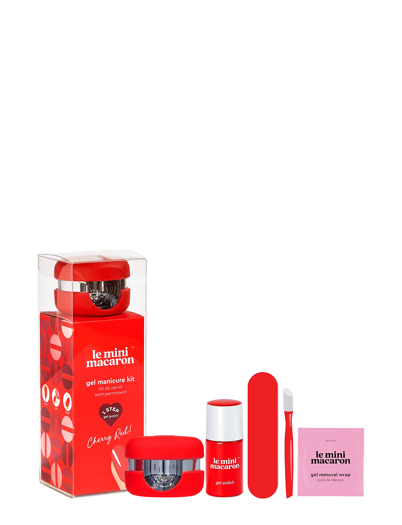 Gel Manicure Kit Neglelak Gel Red Le Mini Macaron