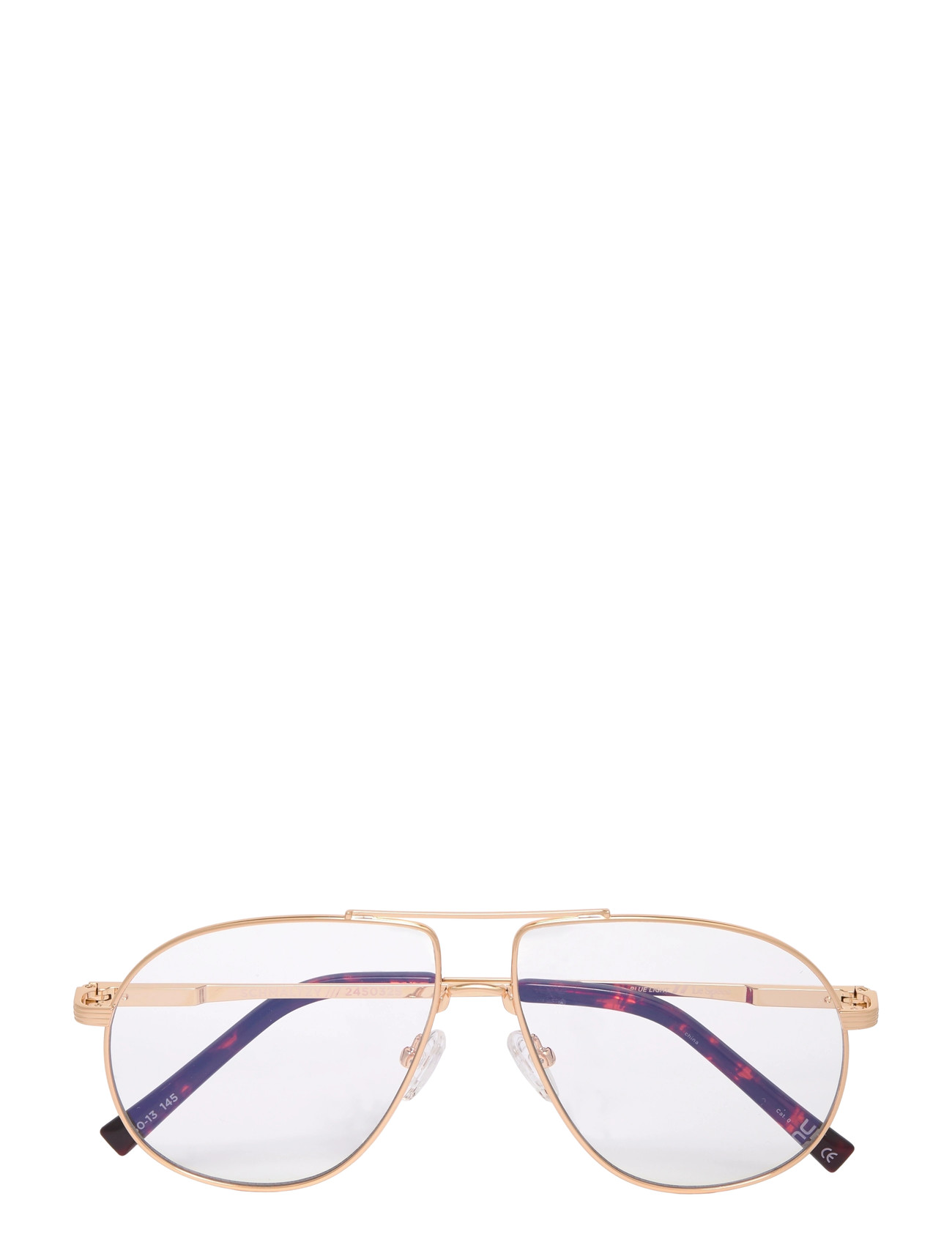 Le Specs Schmaltzy *Blue Light*, One Size, Gold, Accessories > Blue Light Glasses, Dame