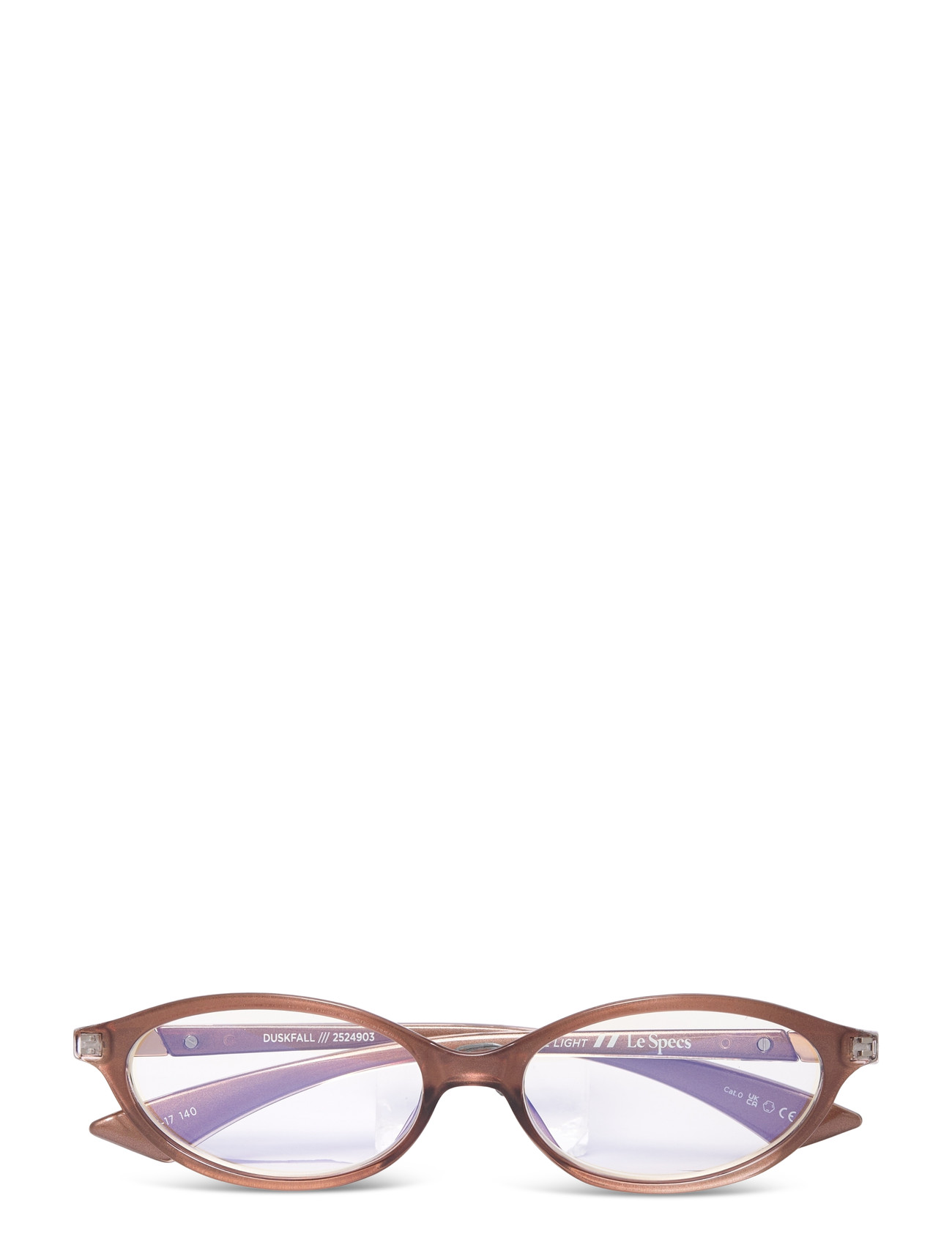 Le Specs Duskfall *Blue Light*, One Size, Brown, Accessories > Blue Light Glasses, Dame
