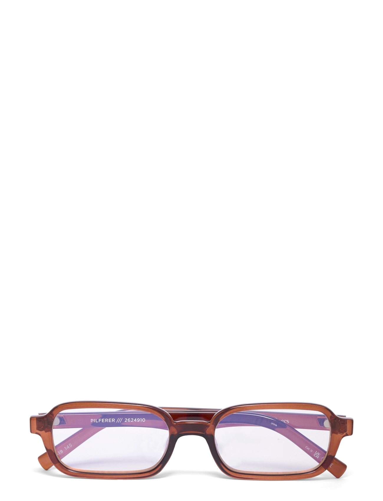 Le Specs Pilferer *Blue Light*, One Size, Brown, Accessories > Blue Light Glasses, Dame