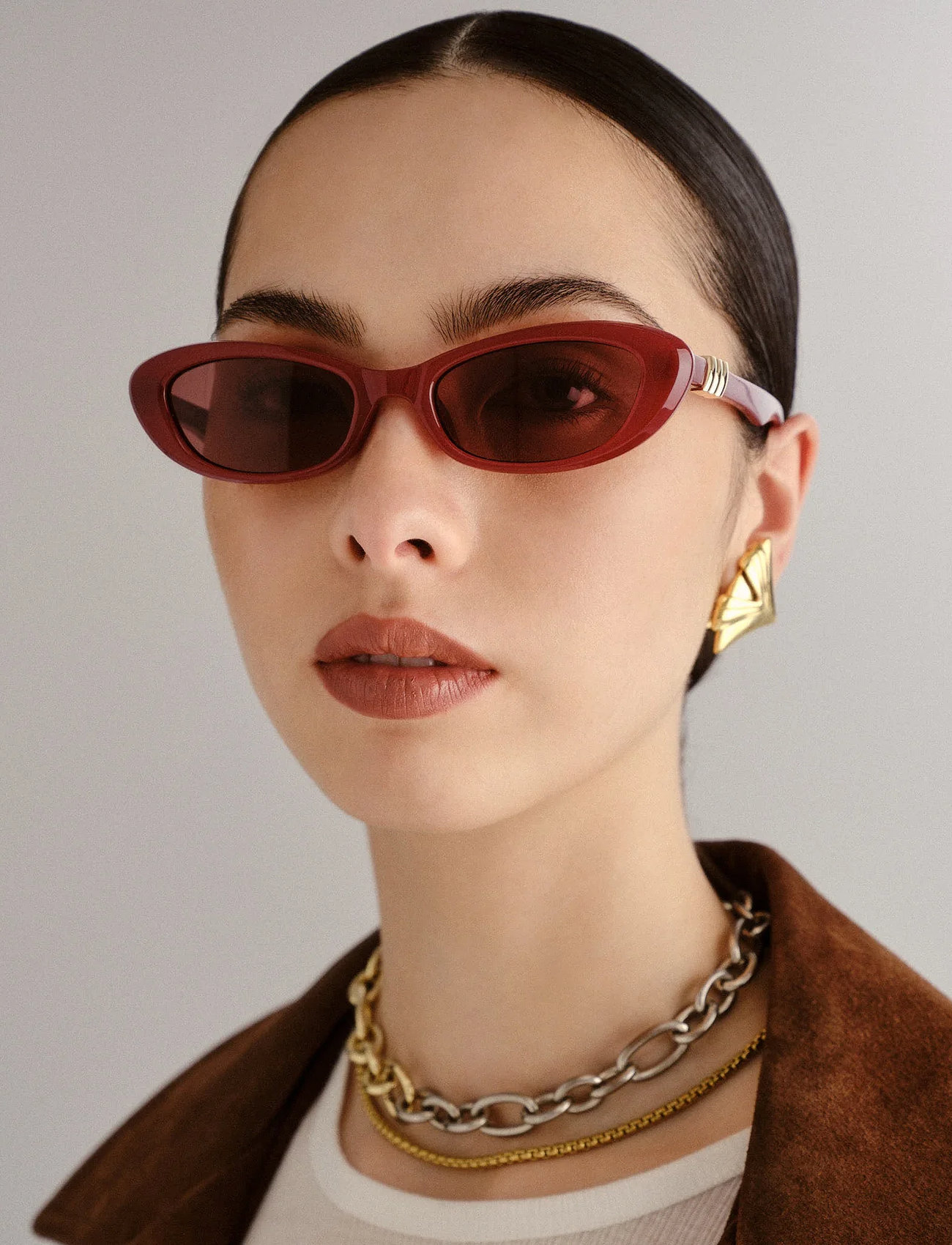 Le Specs The Whisperer, One Size, Pink, Solbriller > Katteøjesolbriller, Dame