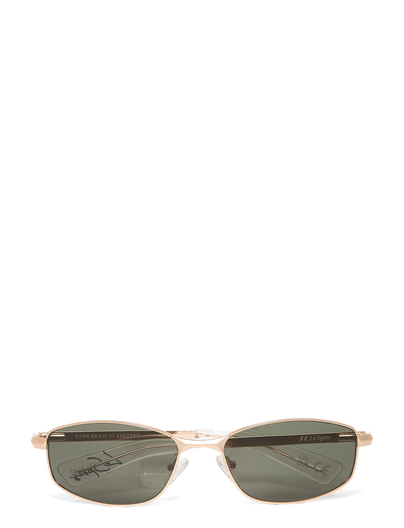 Le Specs Star Beam, One Size, Gold, Solbriller > Solbriller Med Firkantet Stel, Herre