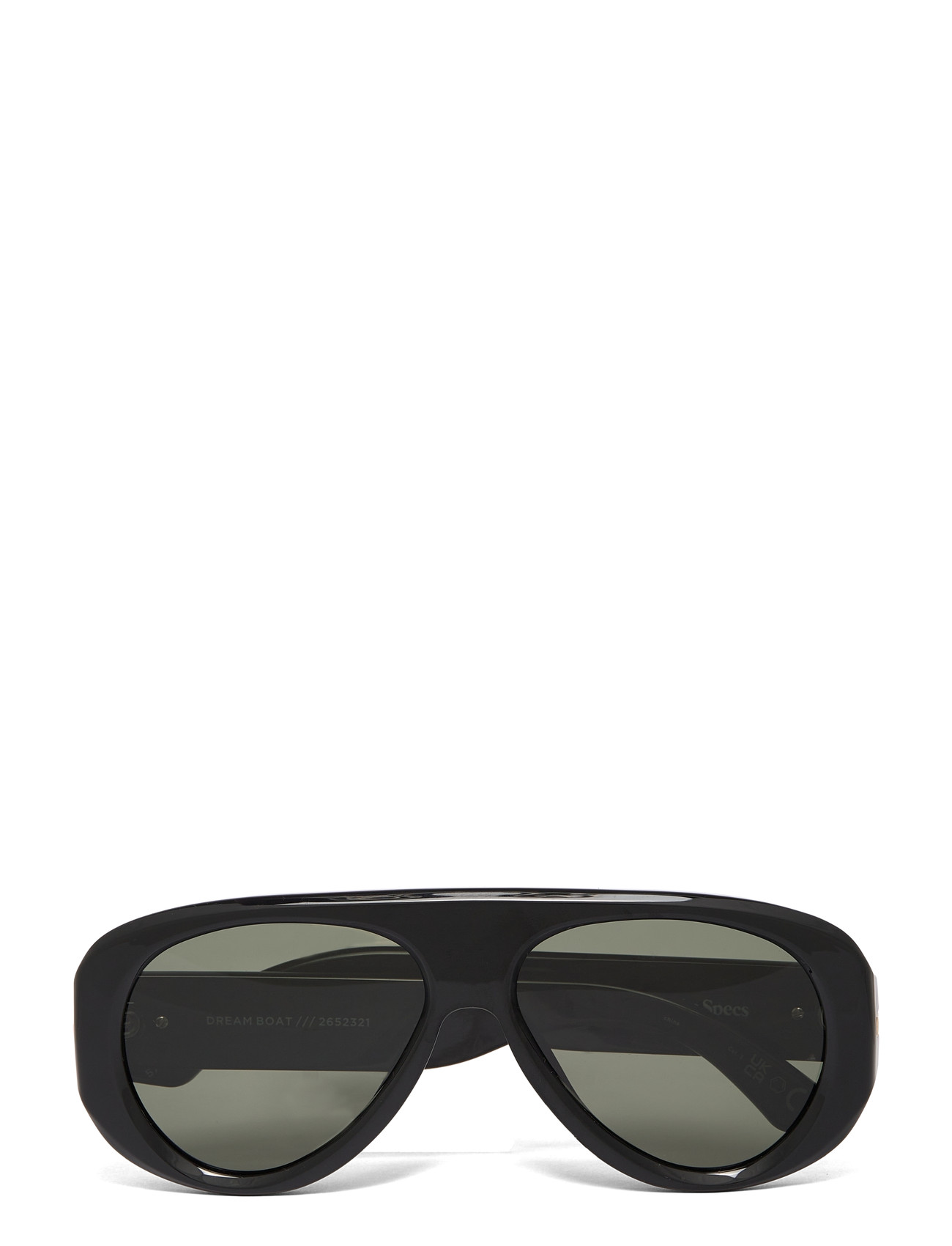 Le Specs Dream Boat *Polarized*, One Size, Black, Solbriller > Aviator-Solbriller, Dame