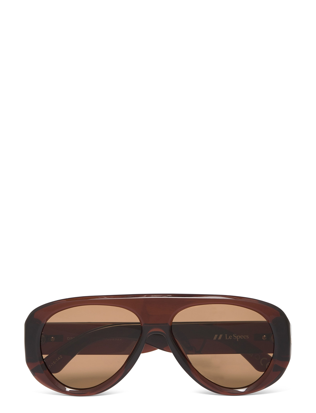 Le Specs Dream Boat, One Size, Brown, Solbriller > Aviator-Solbriller, Dame