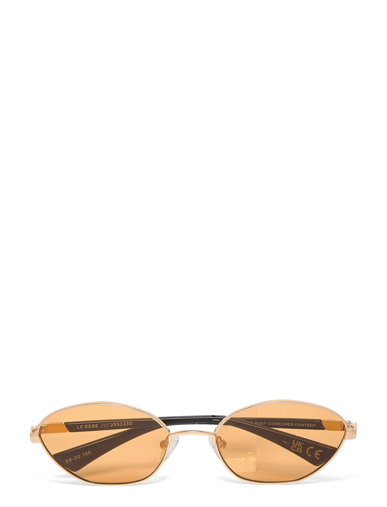 Le Specs Le Sustain - Le Bebe, One Size, Gold, Solbriller > Solbriller Med Rundt Stel, Herre