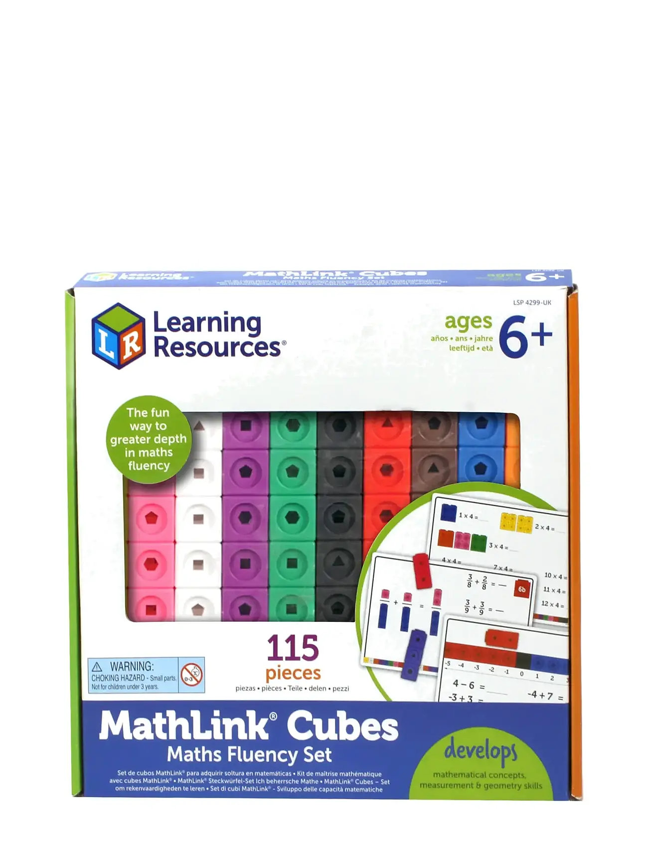 Mathlink® Cubes Maths Fluency Set Toys Playsets & Action Figures Play Sets White Learning Resources