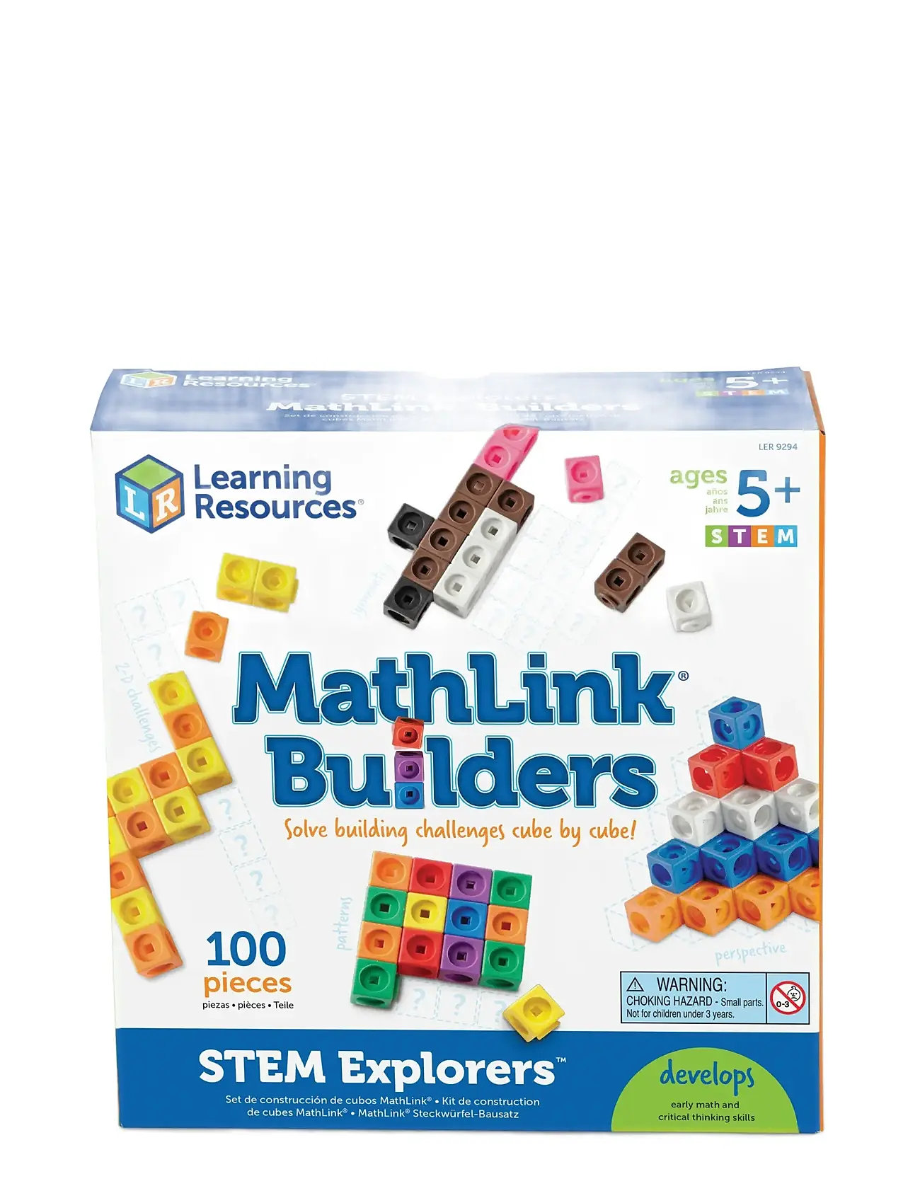 Stem Explorers™ Mathlink® Builders Toys Playsets & Action Figures Play Sets Blue Learning Resources